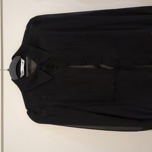 Zara black sheer shirt